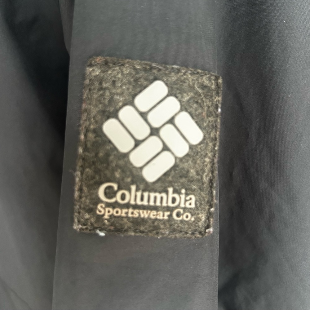 Columbia Black Fleece Lined Hooded Jacket XXL Men’s Water Resistant Zip Up - Picture 13 of 13